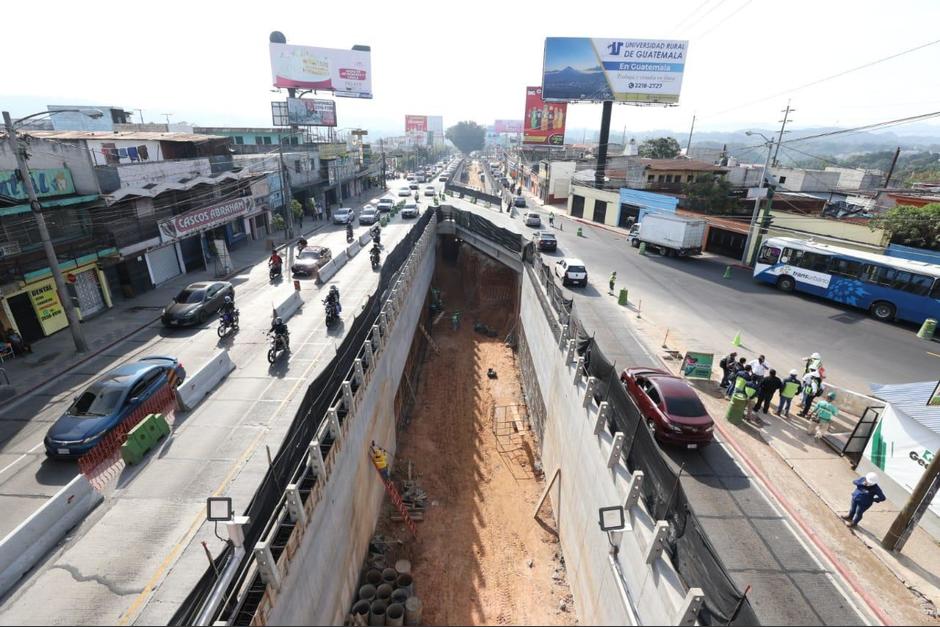 Actualmente hay tres grandes obras viales que se construyen en la ciudad de Guatemala. (Foto: Muni Guate)