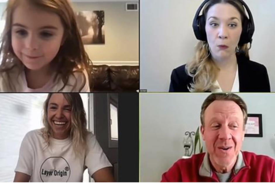 Una pequeña se integró a la conversación durante una reunión de trabajo de su papá. (Foto: Captura de pantalla)