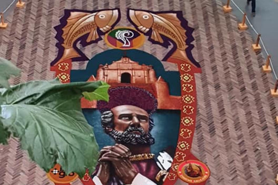 La alfombra del colectivo Chucho Callejero se exhibir&aacute; en Alta Verapaz. (Foto: Colectivo Chucho Callejero)