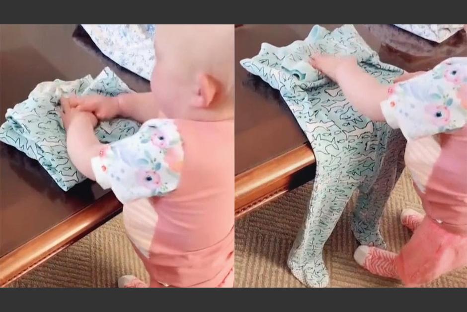 Bella Thompson sorprende por sus habilidades en un video.