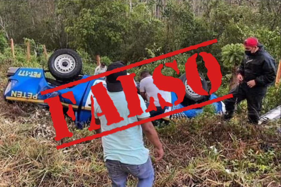 En redes sociales se compartió información falsa sobre lo que provocó el accidente. (Foto: PNC)&nbsp;
