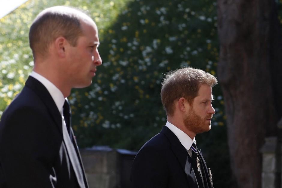 La relación entre William y Harry está tan deteriorada que es posible que no se reúnan para el homenaje a la princesa Diana. (Foto: AFP)