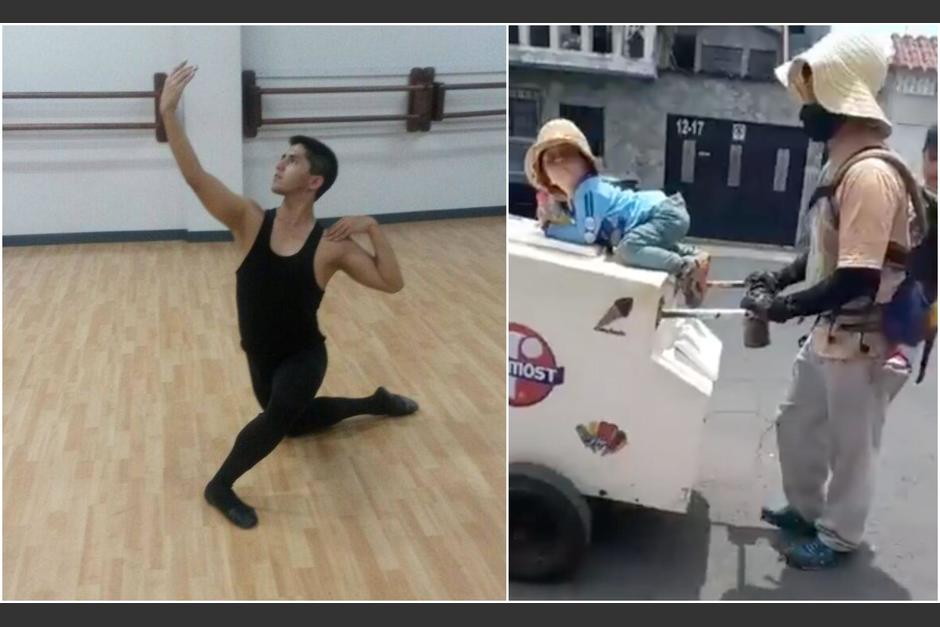 Ever qued&oacute; sin trabajo por la pandemia y opt&oacute; por vender helados, pero por la falta de recursos, lleva consigo a sus hijos. (Foto: Cortes&iacute;a)