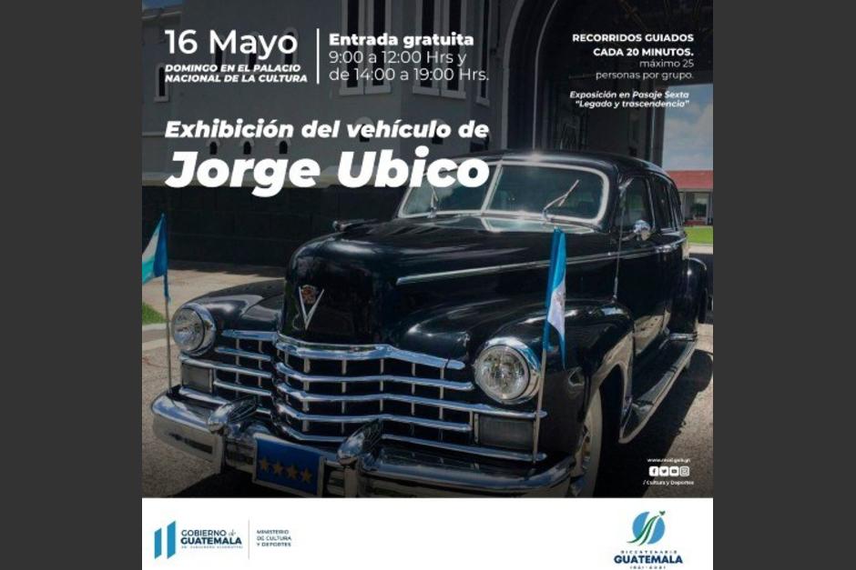 El veh&iacute;culo se encuentra en perfectas condiciones, podr&aacute; ser exhibido al p&uacute;blico ma&ntilde;ana. (Foto: Ministerio de Cultura y Deportes)