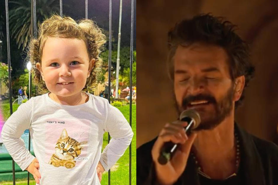 La pequena P&iacute;a de dos a&ntilde;os cant&oacute; "Se&ntilde;ora de las 4 d&eacute;cadas" de Ricardo Arjona y se viraliz&oacute; en redes. (Fotos. Instagram)