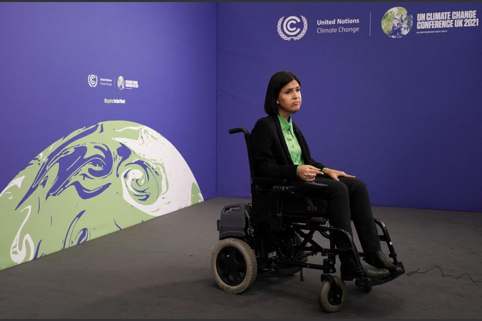 La ministra israel&iacute; no pudo ingresar al primero d&iacute;a de la Cumbre del Cambio Clim&aacute;tico COP26 por no haber acceso para personas en sillas de ruedas. (Foto: AFP)&nbsp;