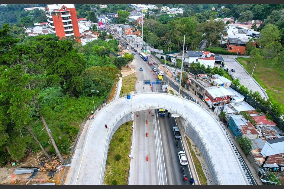 El paso a desnivel espera ser de beneficio para 80 mil conductores que se desplazan por ese sector. (Foto: Municipalidad de Santa Catarina Pinula)