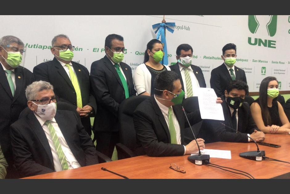 Diputados de la UNE, que no simpatizan con Sandra Torres, crearon un nuevo bloque. (Foto: Archivo/Soy502)