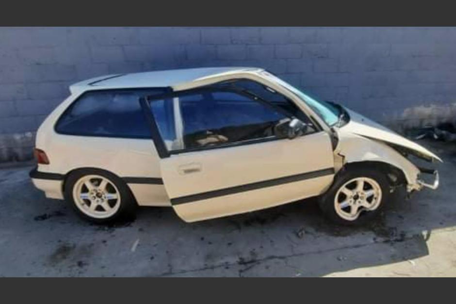 El veh&iacute;culo qued&oacute; pr&aacute;cticamente inservible. (Foto: CBV)&nbsp;