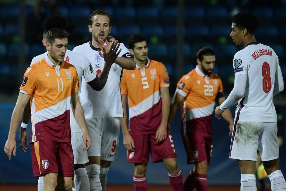 Harry Kane marc&oacute; cuatro de los siete goles para Inglaterra ante San Marino. (Foto: AFP)