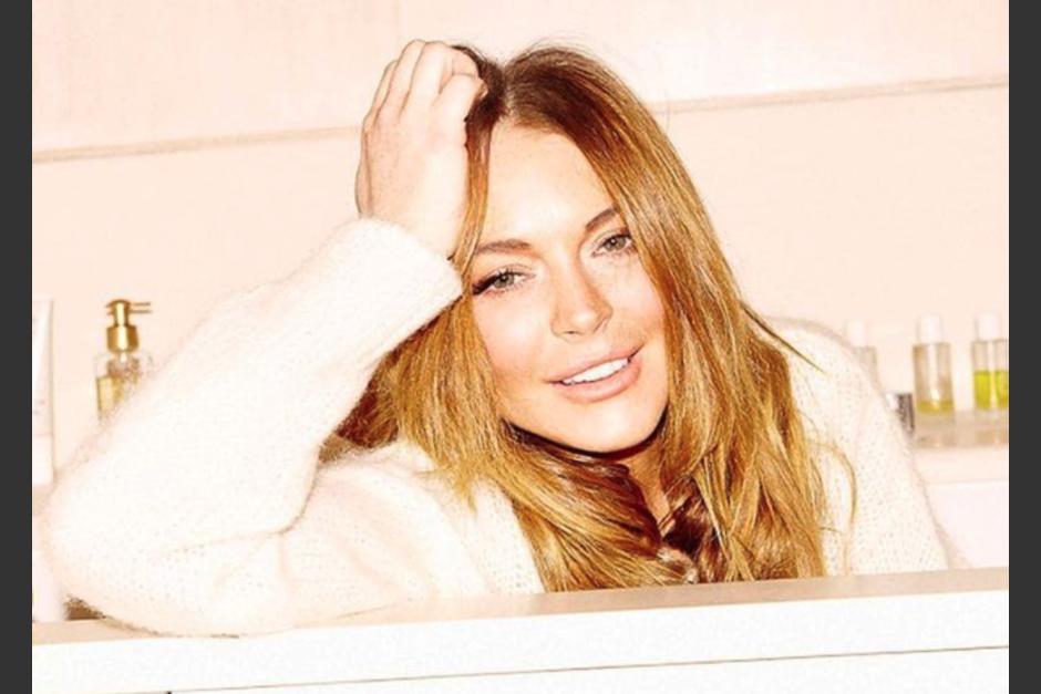 Lindsay Lohan luce un rostro muy diferente. (Foto: Instagram)