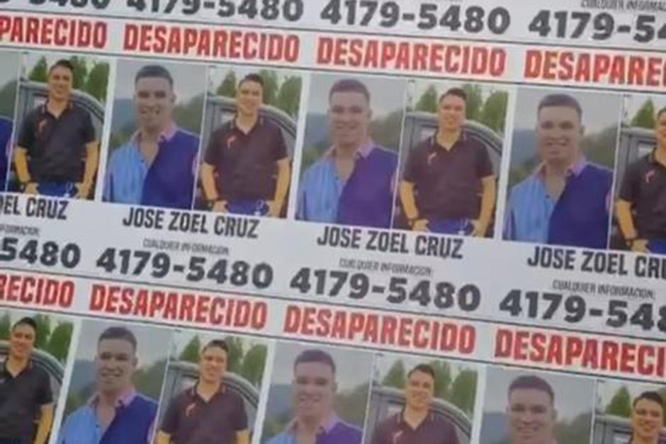 José Zoel Cruz de León desapareció la noche del viernes 12 de noviembre de 2021. Su familia lo busca desesperadamente. (Foto: Instagram)