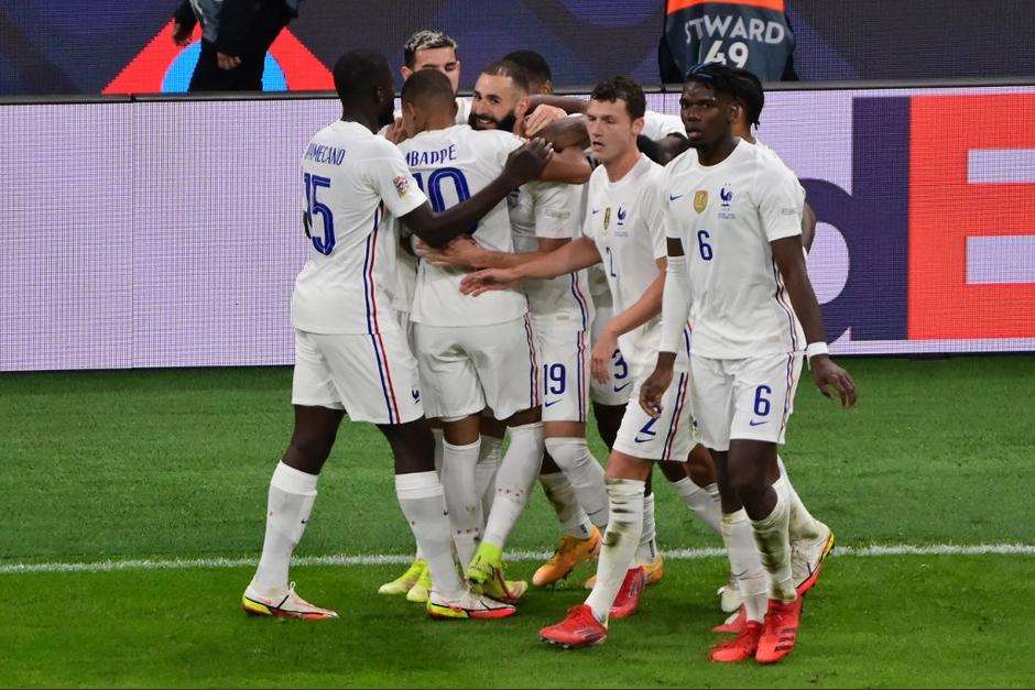 Francia logró derrotar a España con goles de Benzema y Mbappé. (Foto: AFP)