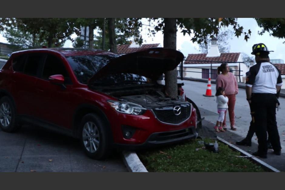 El hecho se registró el sábado en un ingreso a un condominio en Fraijanes. (Foto: CBV)&nbsp;