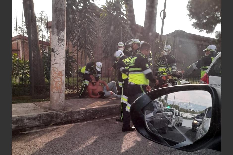 El vendedor de huevos que agredió a un PMT que le pondría cepo, fue detenido después del incidente. (Foto: Cortesía)