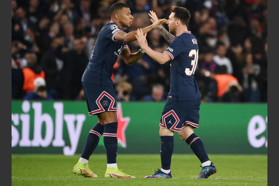 Messi y Mbapp&eacute; se lucieron anotando frente al RB Leipzing. (Foto: AFP)