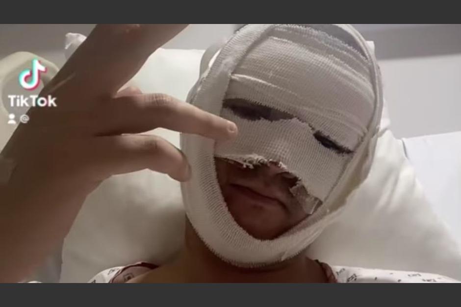 El actor compartió desde el hospital su estado de salud tras sufrir el accidente. (Captura Video)