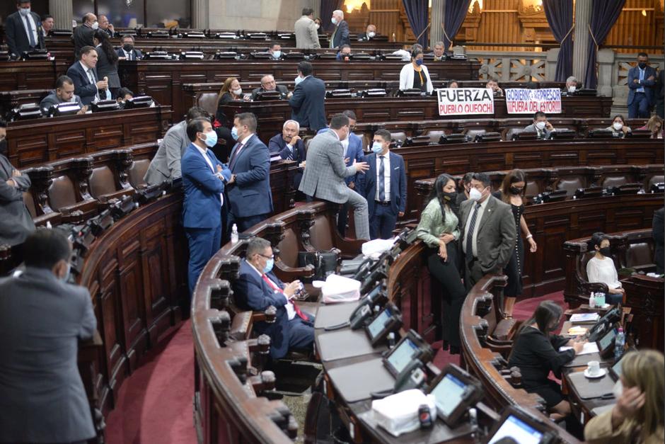 Pese a la oposición, diputados en el Congreso lograron los votos para aprobar el Estado de Sitio en El Estor, Izabal. (Foto: Wilder López/Soy502)