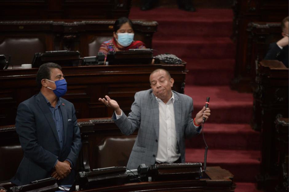 El diputado Aldo D&aacute;vila durante la sesi&oacute;n del lunes en el Congreso. (Foto: Wilder L&oacute;pez/Soy502)&nbsp;