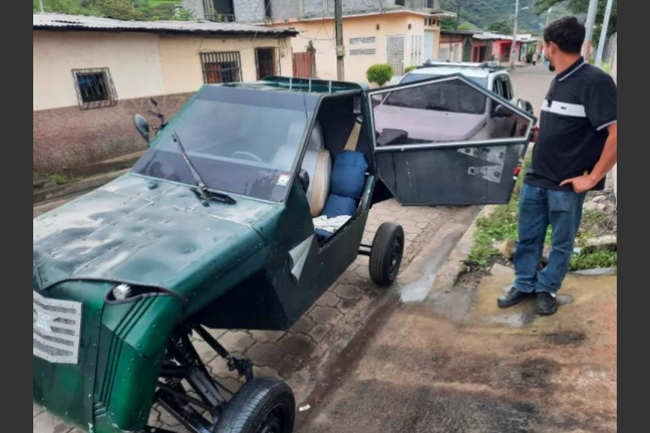 Un ingeniero nicaragüense construyó su propio auto y sueña con crear su marca. (Foto: La nueva radio YA)&nbsp;