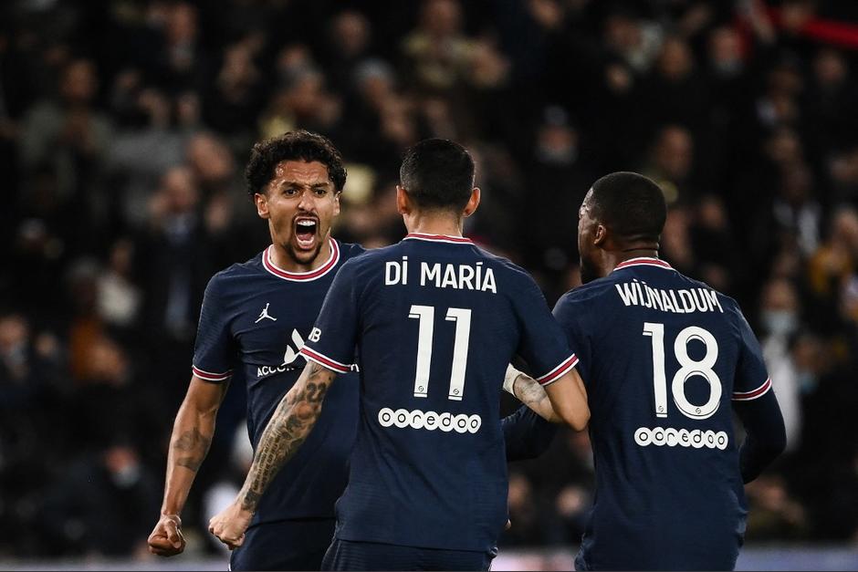 Di Maria y Marquinhos salvaron al PSG frente al Lille por la Ligue 1 de Francia. Messi salió de cambio al medio tiempo. (Foto: AFP)