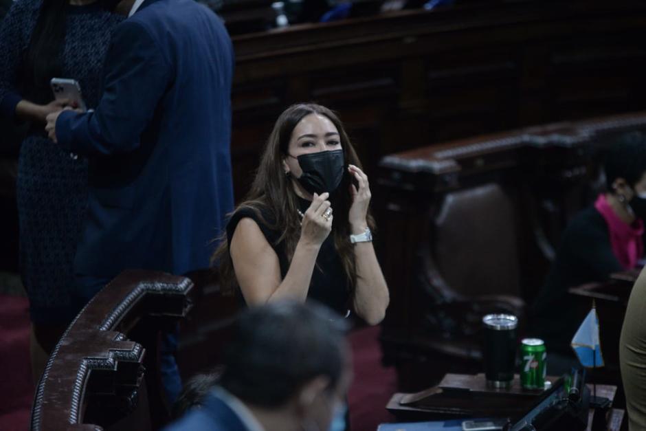 La diputada Evelyn Morataya criticó las compras del Gobierno bajo el Estado de Calamidad. (Foto: Wilder López/Soy502)