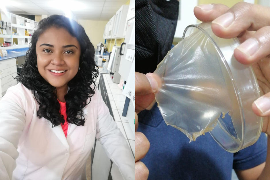 La guatemalteca creó bioplástico a partir de la hydrilla, una planta que se encuentra en el lago de Atitlán. (Fotos: Karen Solórzano)