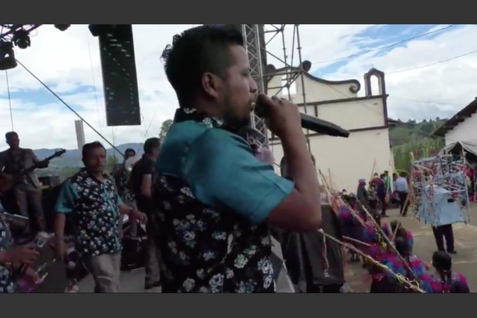 El concierto se realiz&oacute; ahora en Panajxtit Tercero, Santa Cruz del Quich&eacute;. (Foto: captura de video)&nbsp;