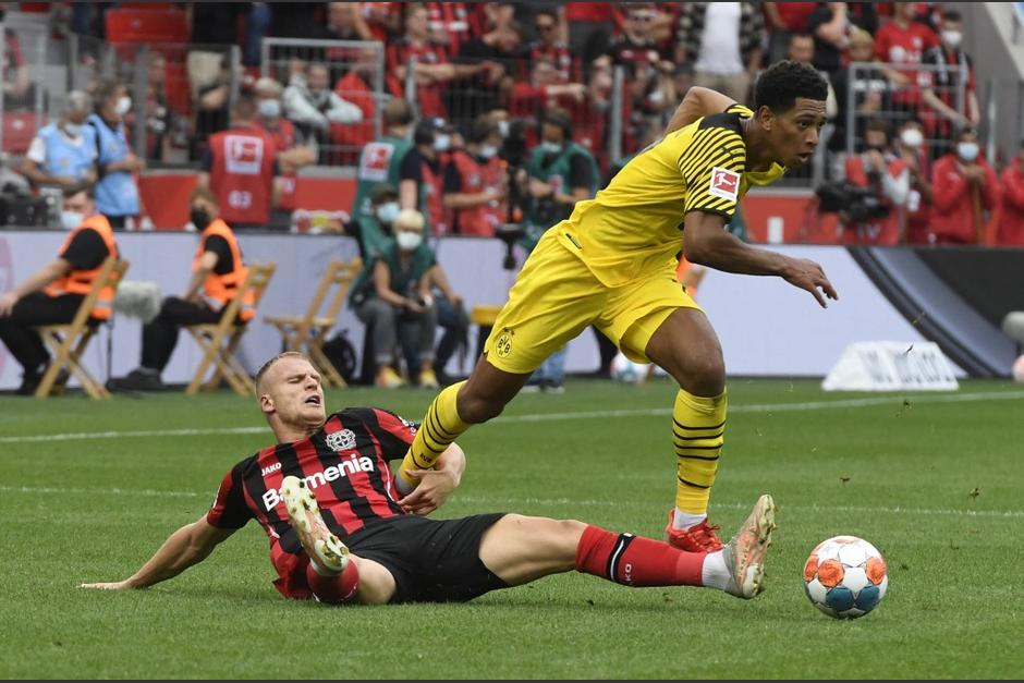 El video del jugador Jude Bellingham se viraliz&oacute; en las redes sociales durante el partido contra el&nbsp;Bayer Leverkusen. (Foto: AFP)