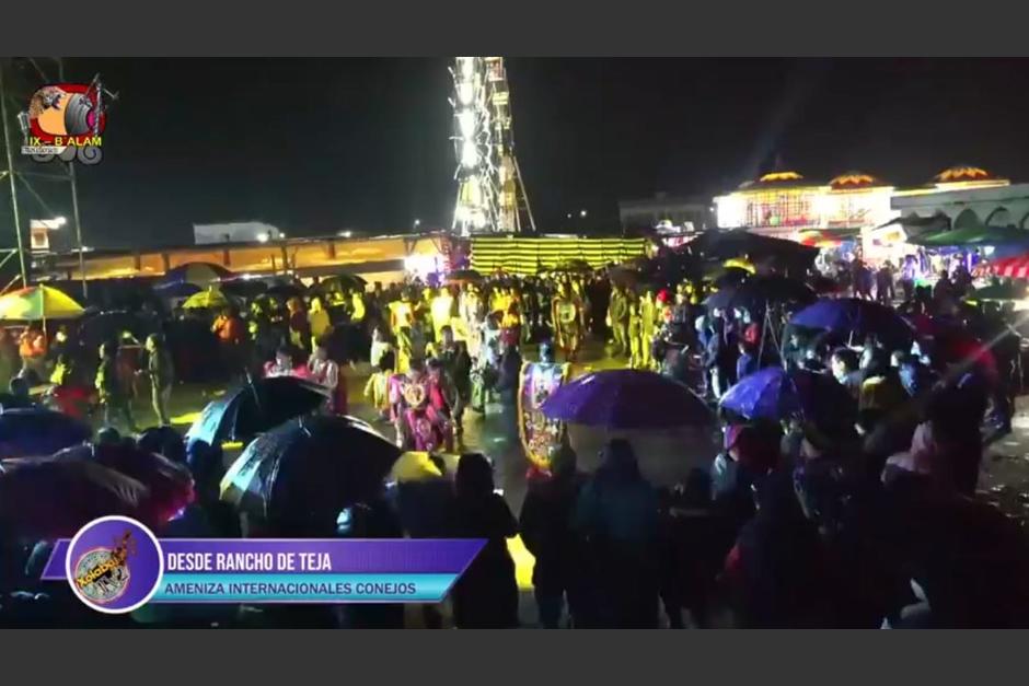 Pobladores del Rancho de Teja, Totonicap&aacute;n realizaron una feria y conciertos. (Foto: Captura de pantalla)