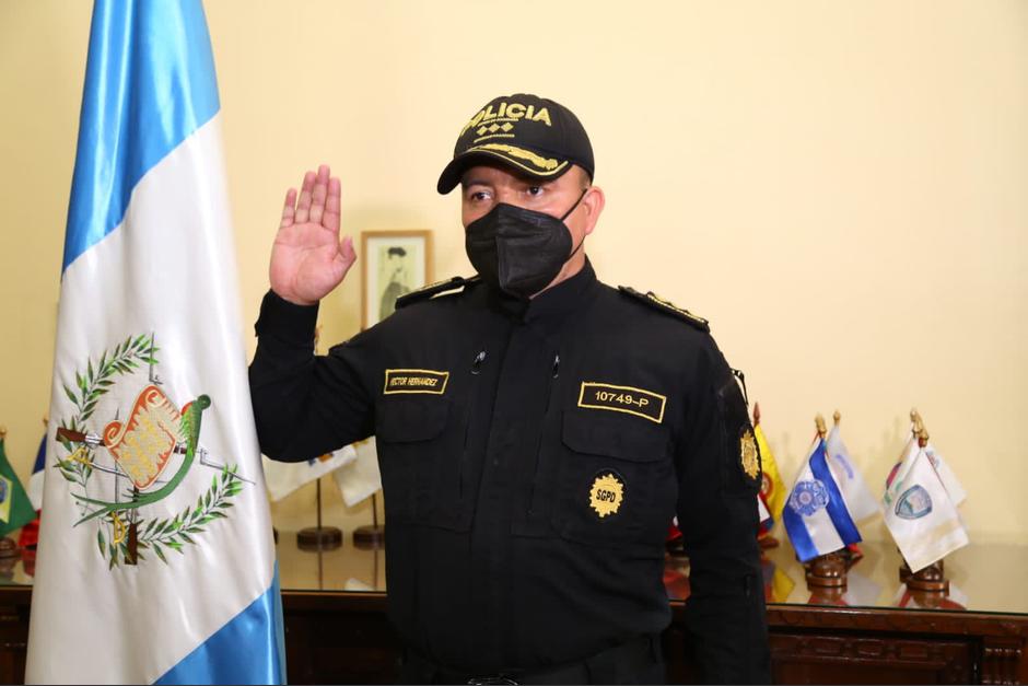 H&eacute;ctor Leonel Hern&aacute;ndez Mendoza asumi&oacute; como nuevo director de la PNC. (Foto: Mingob)