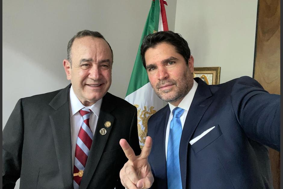 Alejandro Giammattei y Eduardo Verástegui tuvieron un segundo encuentro. (Foto: Facebook)