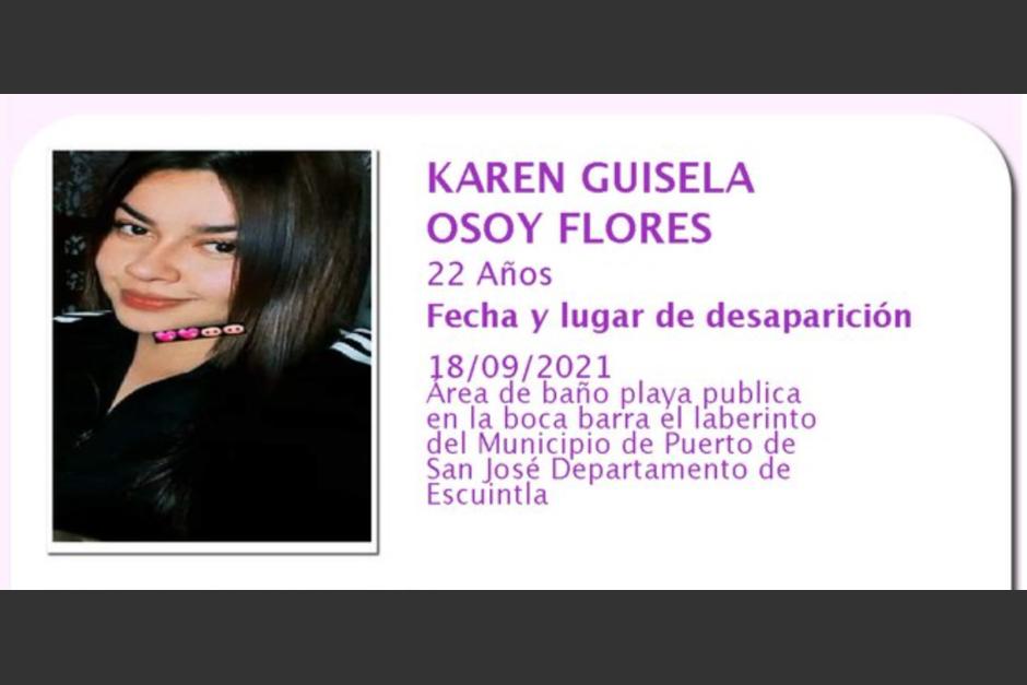 Familiares y amigos han intensificado la búsqueda en el sector del Puerto San José. (Foto: captura pantalla)&nbsp;