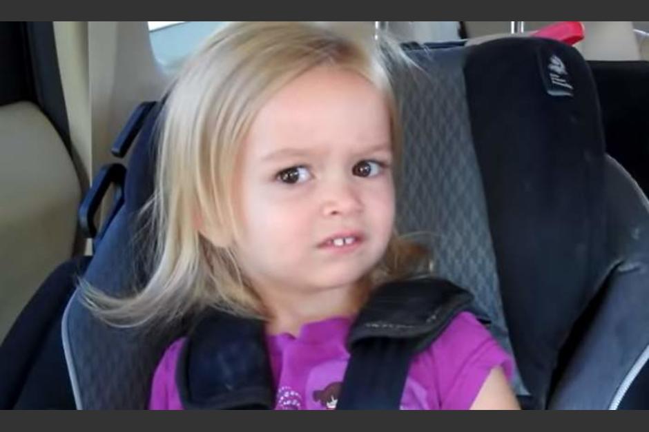 Chloe Clem se volvió famosa, luego que internautas la usaran como meme en sus mensajes de las redes sociales. (Foto: Captura de pantalla)