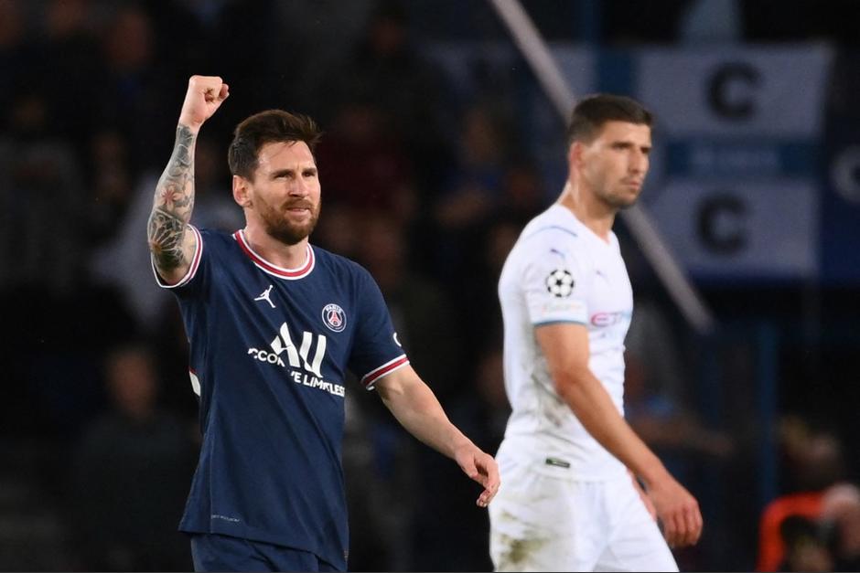 Lionel Messi marcó su primer gol con el PSG en la victoria ante el Manchester City por Champions. (Foto: AFP)
