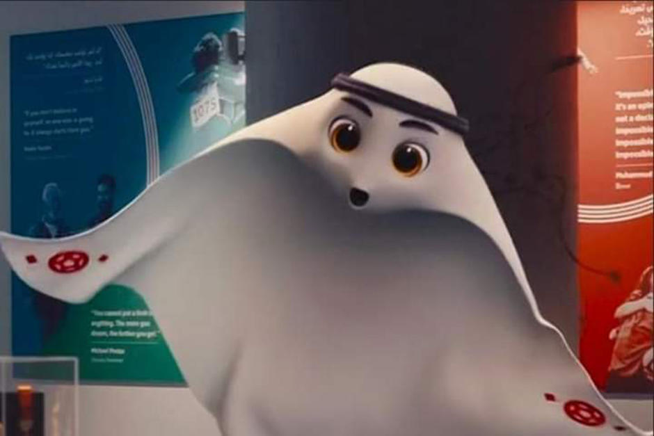 Algunas personas han comparado a La&acute;eeb con el personaje de Gaspar&iacute;n. (Foto: FIFA)