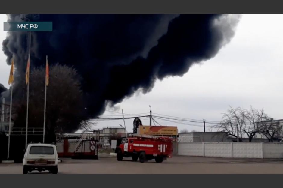 Ucrania bombardea depósito de gasolina en Rusia, según informó Gobernador Local de Bélgorod. (Foto: Captura de pantalla)&nbsp;&nbsp;