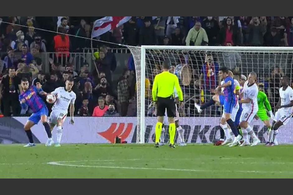 El Barcelona fue eliminado de la Europa League tras perder ante el Frankfurt 3 a 4. (Foto: Captura de pantalla)&nbsp;