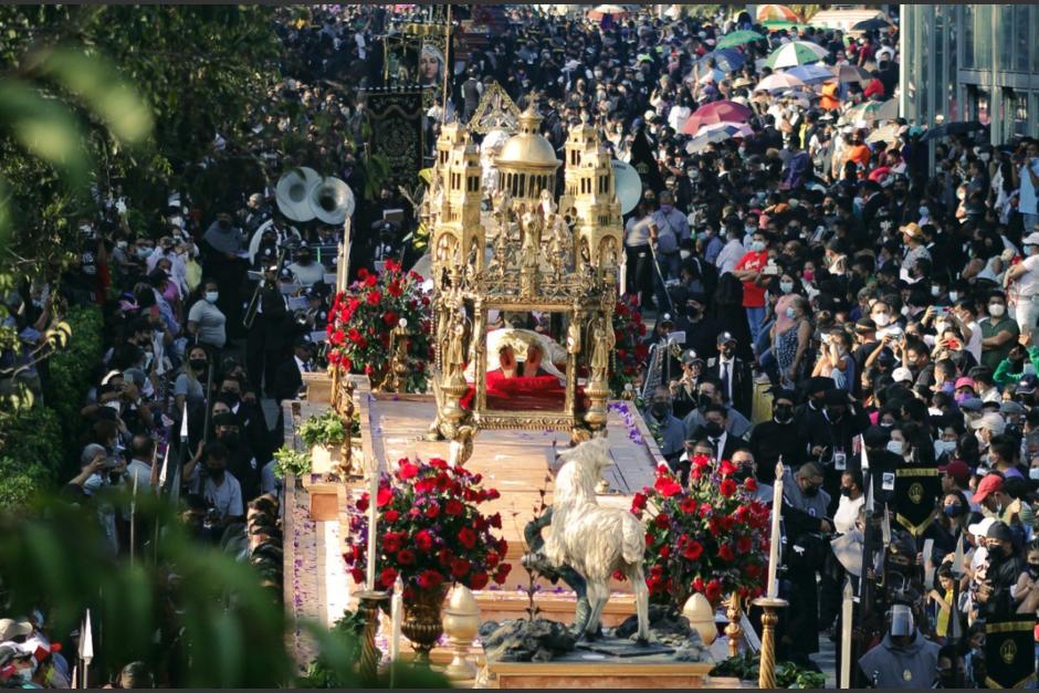 La procesión de El Calvario tuvo un nuevo recorrido el Viernes Santo. (Foto: captura pantalla)&nbsp;