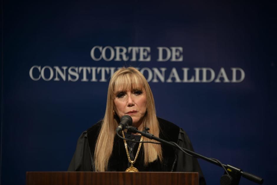 Dina Ochoa asumió funciones como presidenta de la CC. (Foto: Wilder López / Soy502) 