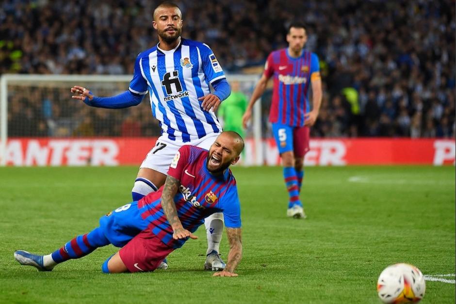 Pierre-Emerick Aubameyang anot&oacute; el gol de la victoria para el Barcelona. (Foto: AFP)