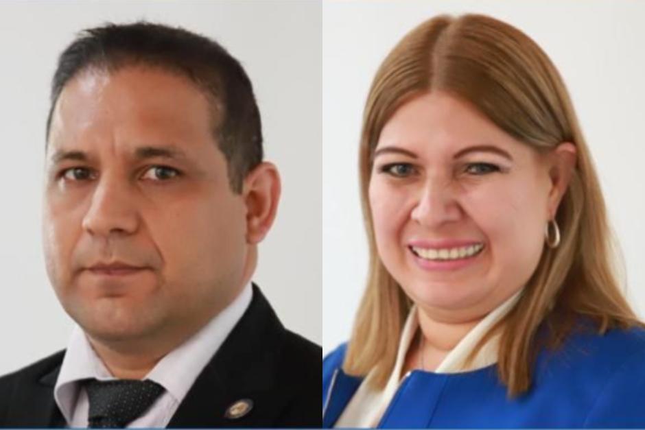 Henry Elías y Darleene Monge son los primeros en presentarse ante el presidente Alejandro Giammattei. (Fotos: archivo / Organismo Judicial)&nbsp;