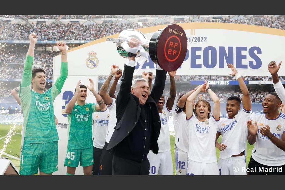 El técnico italiano llevó a lo más alto al Real Madrid este sábado. (Foto: AFP)&nbsp;