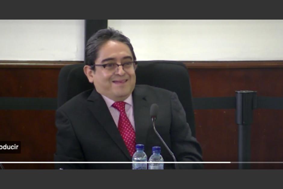 El procurador de los Derechos Humanos, Augusto Jordán Rodas, en la Comisión de DD.HH. (Foto: Captura de pantalla).&nbsp;