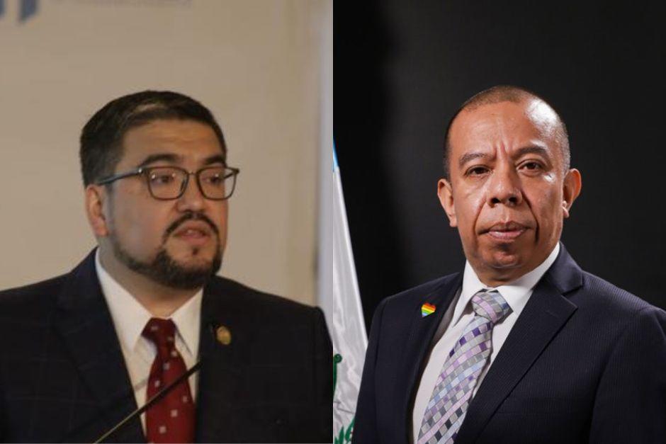 El diputado Aldo Dávila y el ministro de Energía, Alberto Pimentel, protagonizaron una fuerte discusión en el Congreso. El legislador le gritó cobarde y el funcionario trató de salir y empujó a otro diputado. (Foto: Archivo/Soy502)