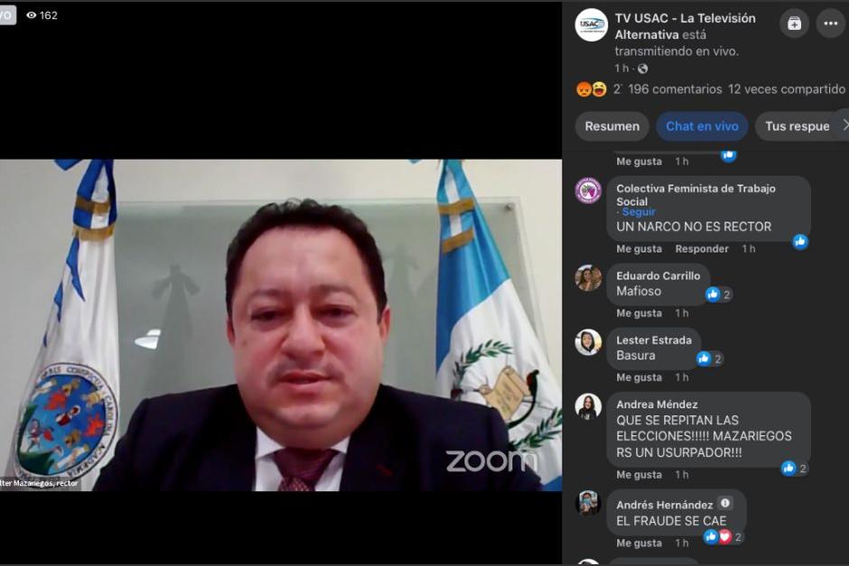 Walter Mazariegos participó en un foro virtual Centroamérica-México. (Foto: Captura de pantalla)
