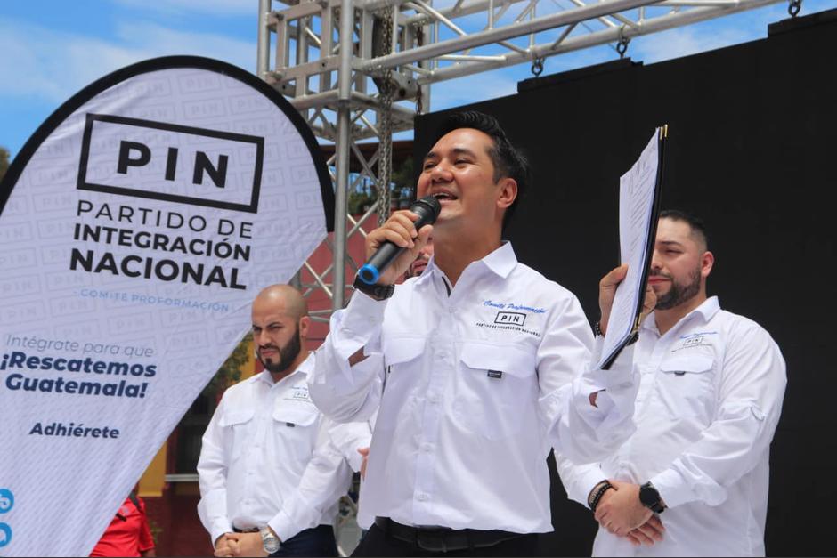 Luis Antonio Lam Padilla durante una actividad del ahora Partido de IntegraciÃ³n Nacional. (Foto: Partido PIN)