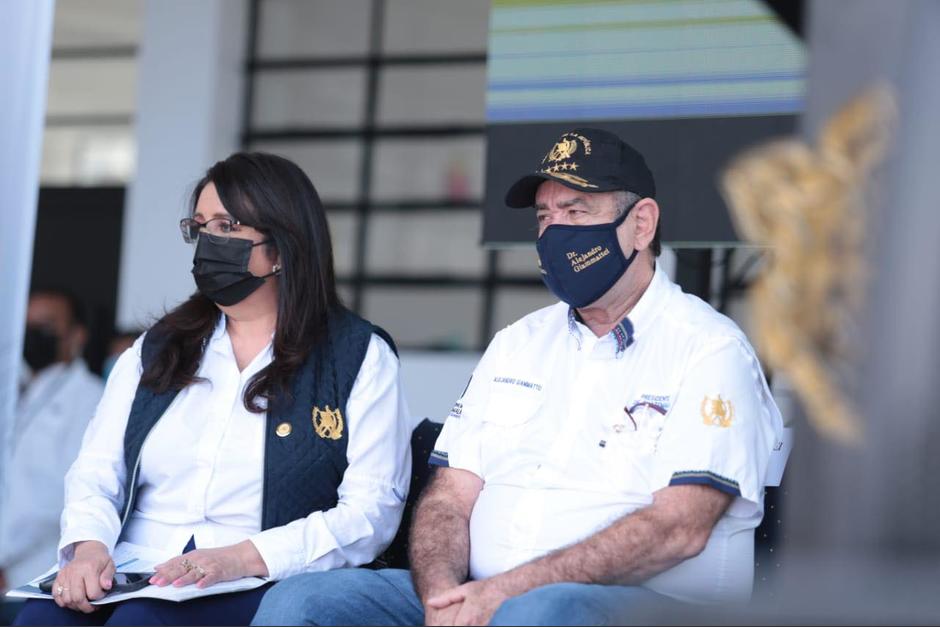 El presidente Alejandro Giammattei ofreci&oacute; pasos a desnivel durante una actividad en La Antigua Guatemala. (Foto: Gobierno de Guatemala)&nbsp;