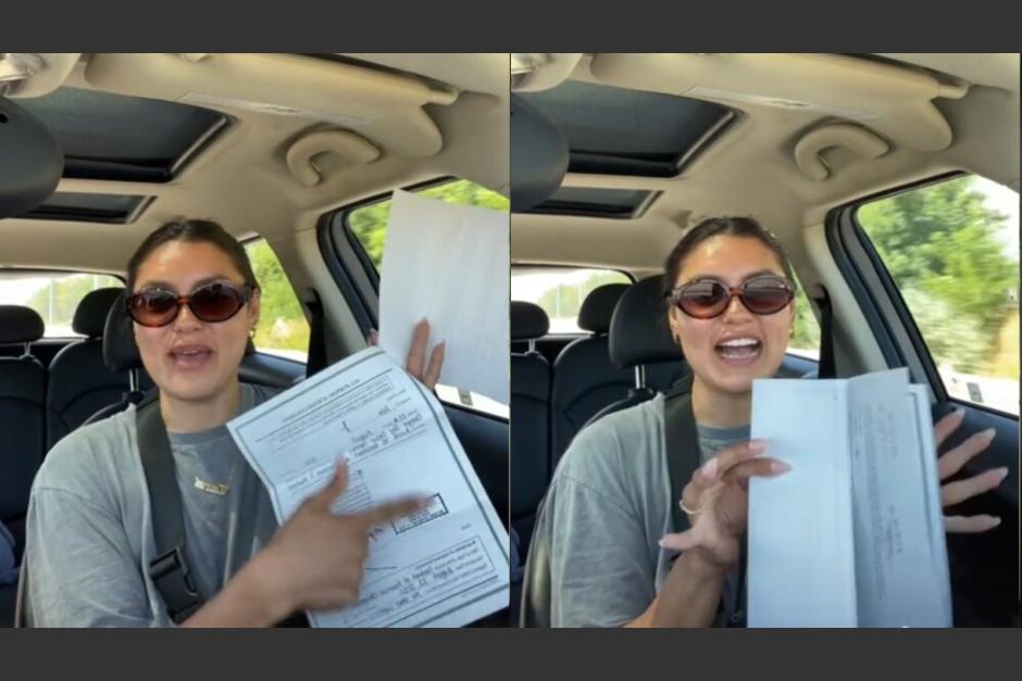 La tiktoker explic&oacute; que su novio estuvo en total acuerdo de firmar el contrato de fidelidad. (Foto: captura de pantalla)&nbsp;