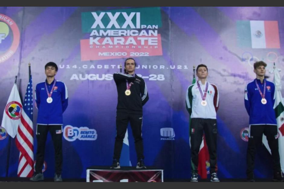 Guatemala obtuvo medallas de oro y plata en los juegos panamericanos de karate do. (Foto: Oficial)
